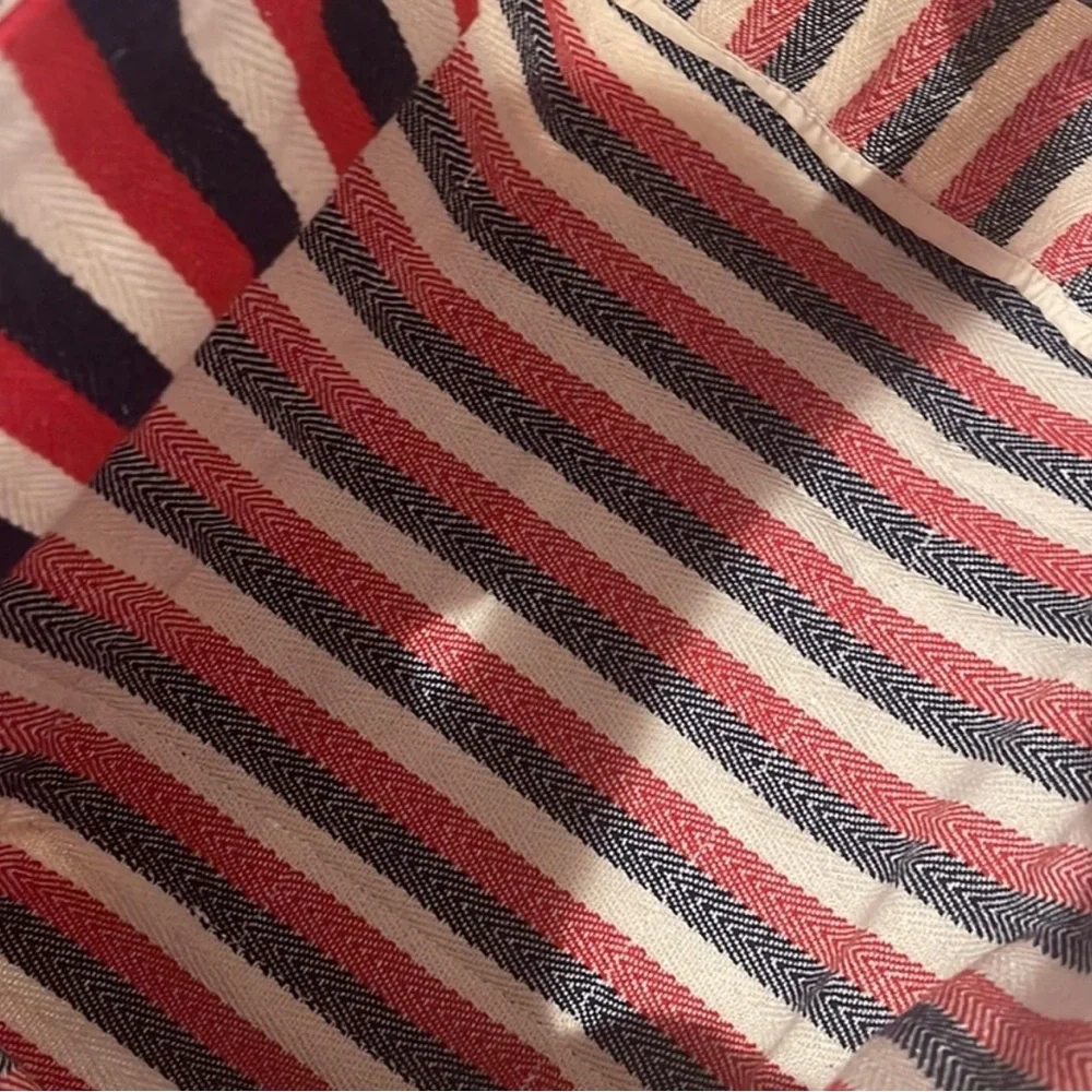 Isabel Marant Red and Blue Striped Tote - Picture 7 of 10